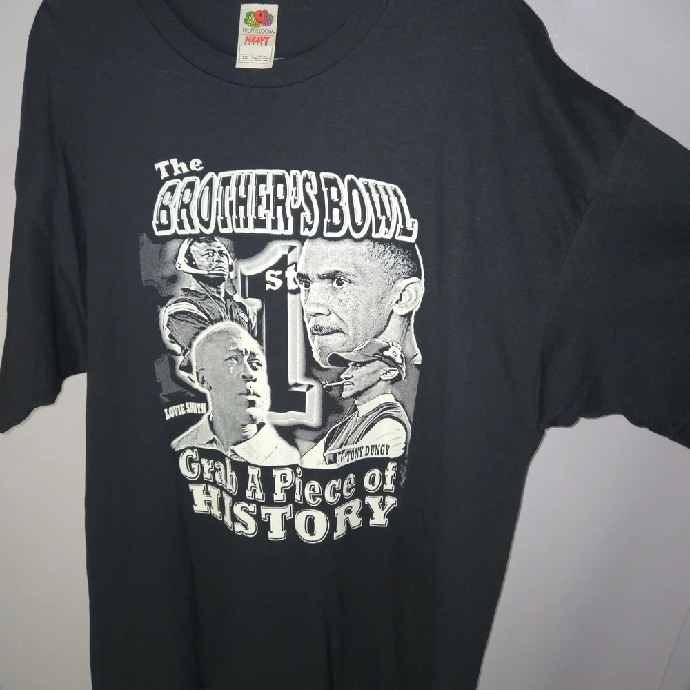 Vintage 2007 Brother’s Bowl Lovie Smith Tony Dungy Tee 2XL Super Bowl XLI